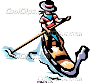 300x277 Gondola In Venice Vector Clip Art