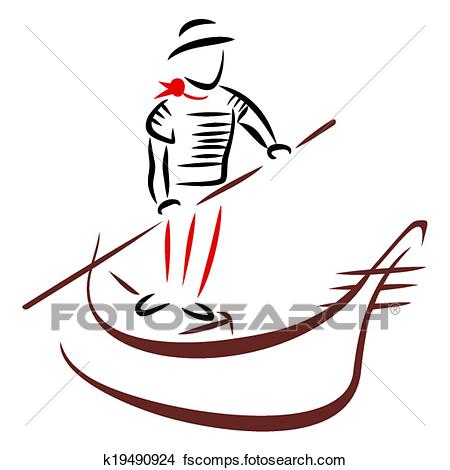 450x470 Clipart Of Gondola Ride K19490924