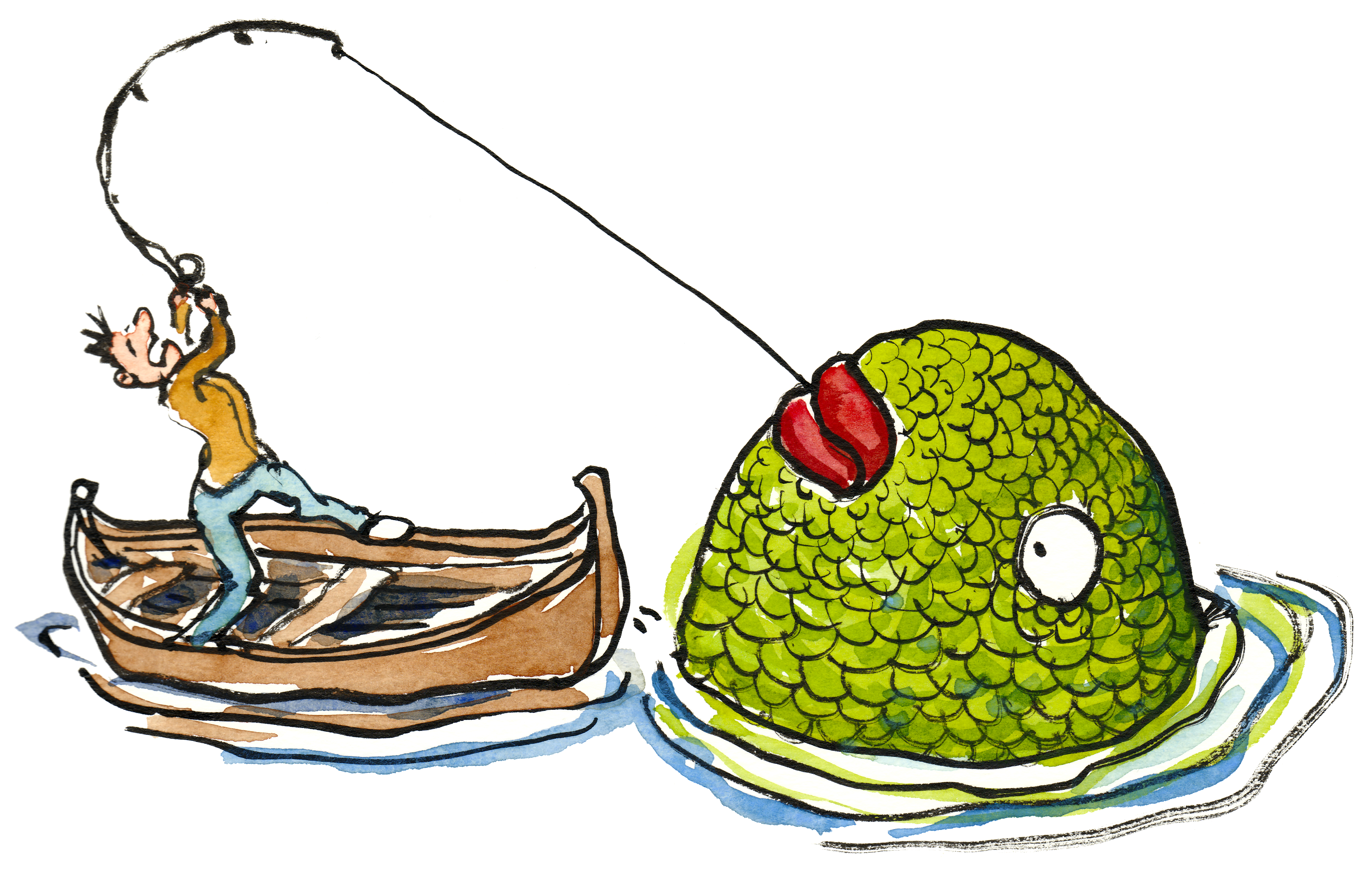 4536x2878 Fishing Clipart Large Fish