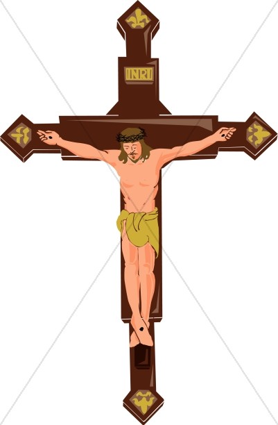 401x612 Inri Symbol Of Christ On The Cross Good Friday Clipart