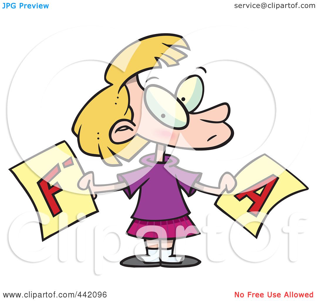 1080x1024 Royalty Free (Rf) Clip Art Illustration Of A Cartoon School Girl