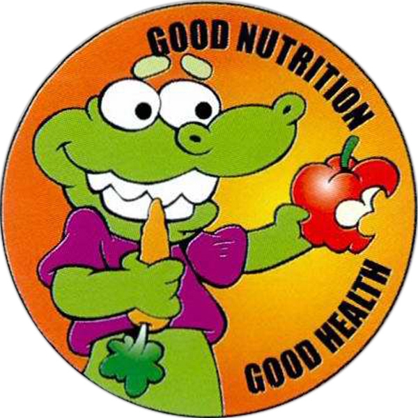 600x600 Good Nutrition Good Health Sticker Rolls