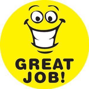300x300 Great Job Stickers Clipart 2