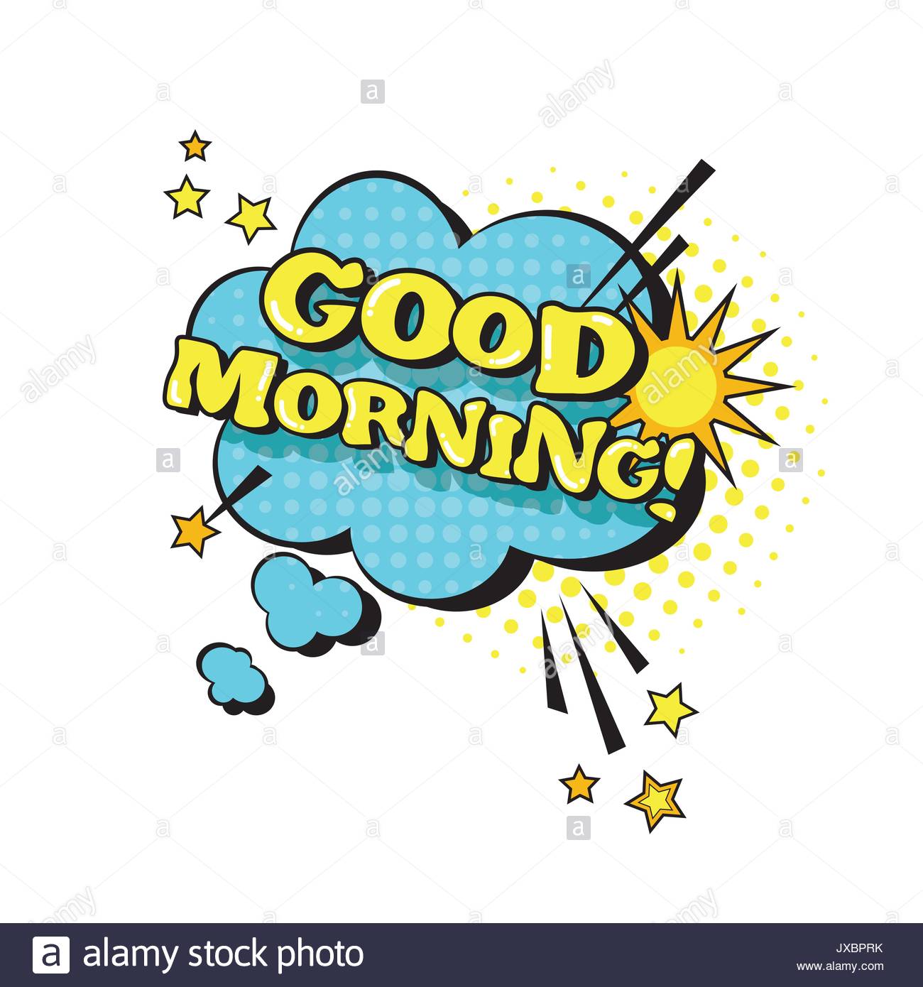 1300x1390 Comic Speech Chat Bubble Pop Art Style Good Morning Expression