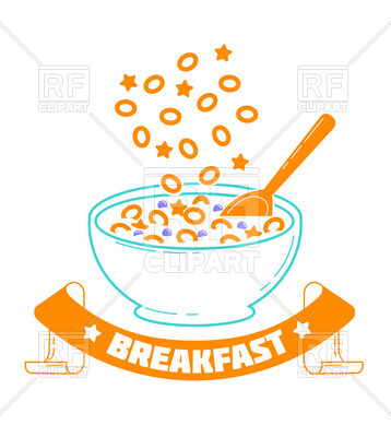 358x400 Icon Cereal Day, Breakfast, Good Morning Royalty Free Vector Clip
