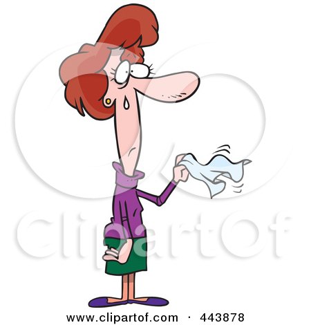450x470 Cartoon Of A Woman Crying And Waving Goodbye