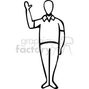 300x300 Royalty Free Man Waving Goodbye 155835 Vector Clip Art Image