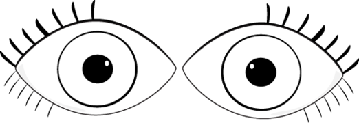 522x180 Eye Clipart Black And White
