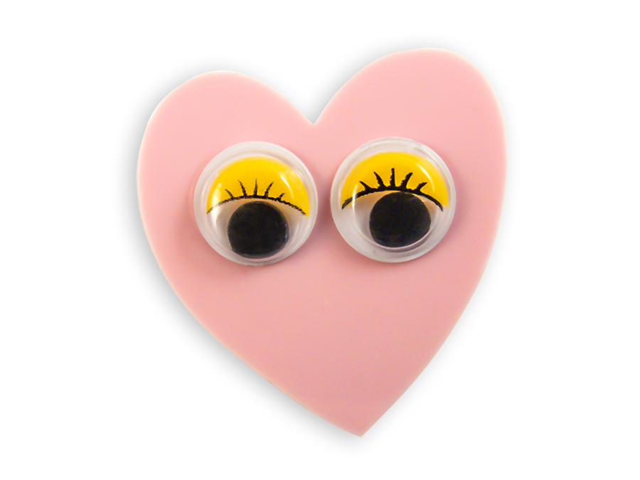 900x675 Googly Eyes Heart Brooch Now Or Never Jewelry