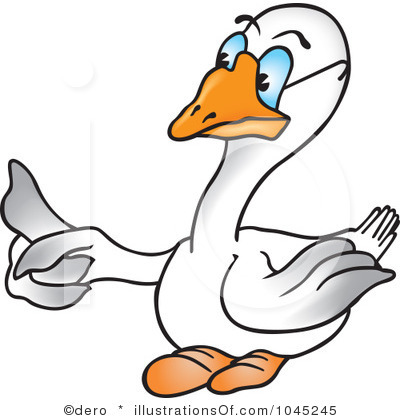 400x420 Free Funny Goose Clipart