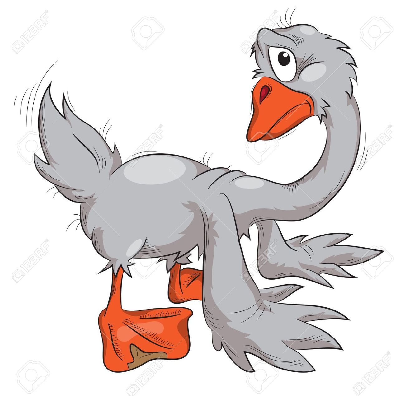 1300x1269 Goose Clip Art