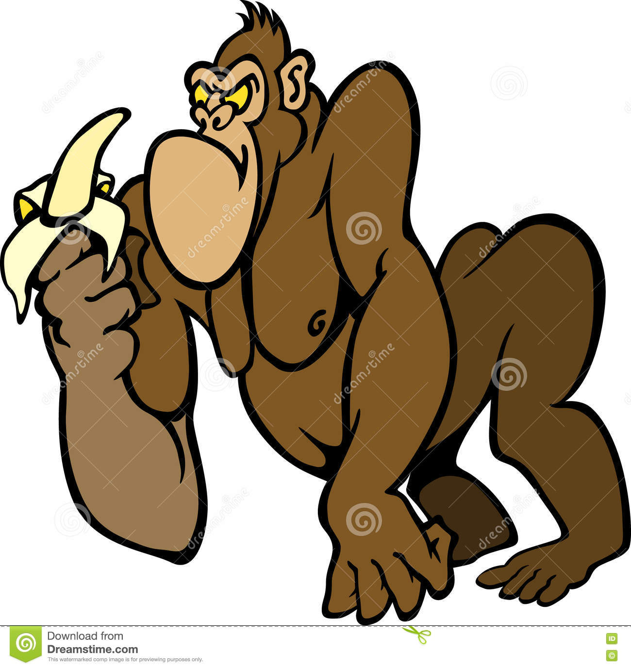 1300x1378 Banana Clipart Gorilla