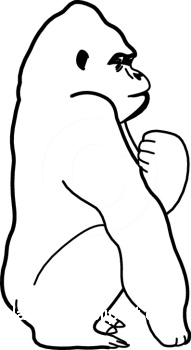 191x350 Gorilla Clip Art Free Clipart Panda