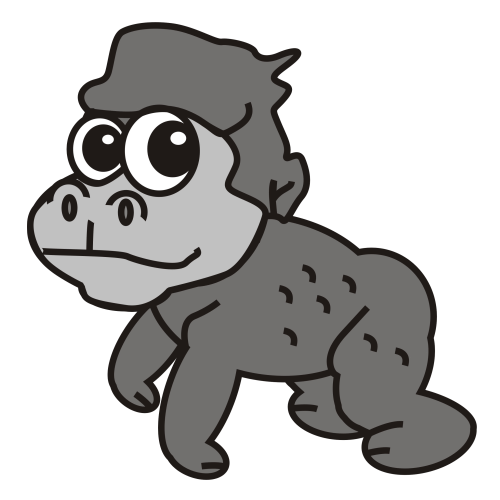 500x500 Bampw Clipart Gorilla
