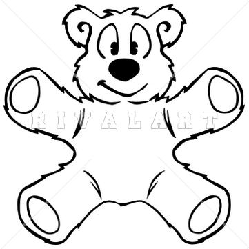 361x361 Bear Cub Clipart Black And White