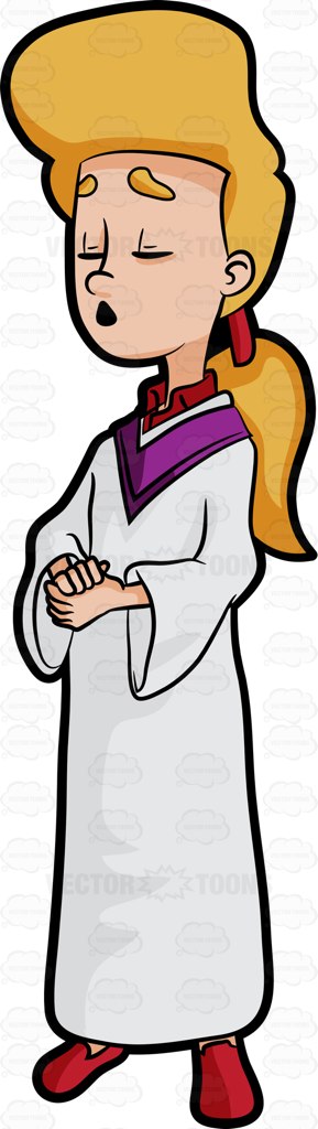 289x1024 A Woman Singing A Gospel Song During Mass