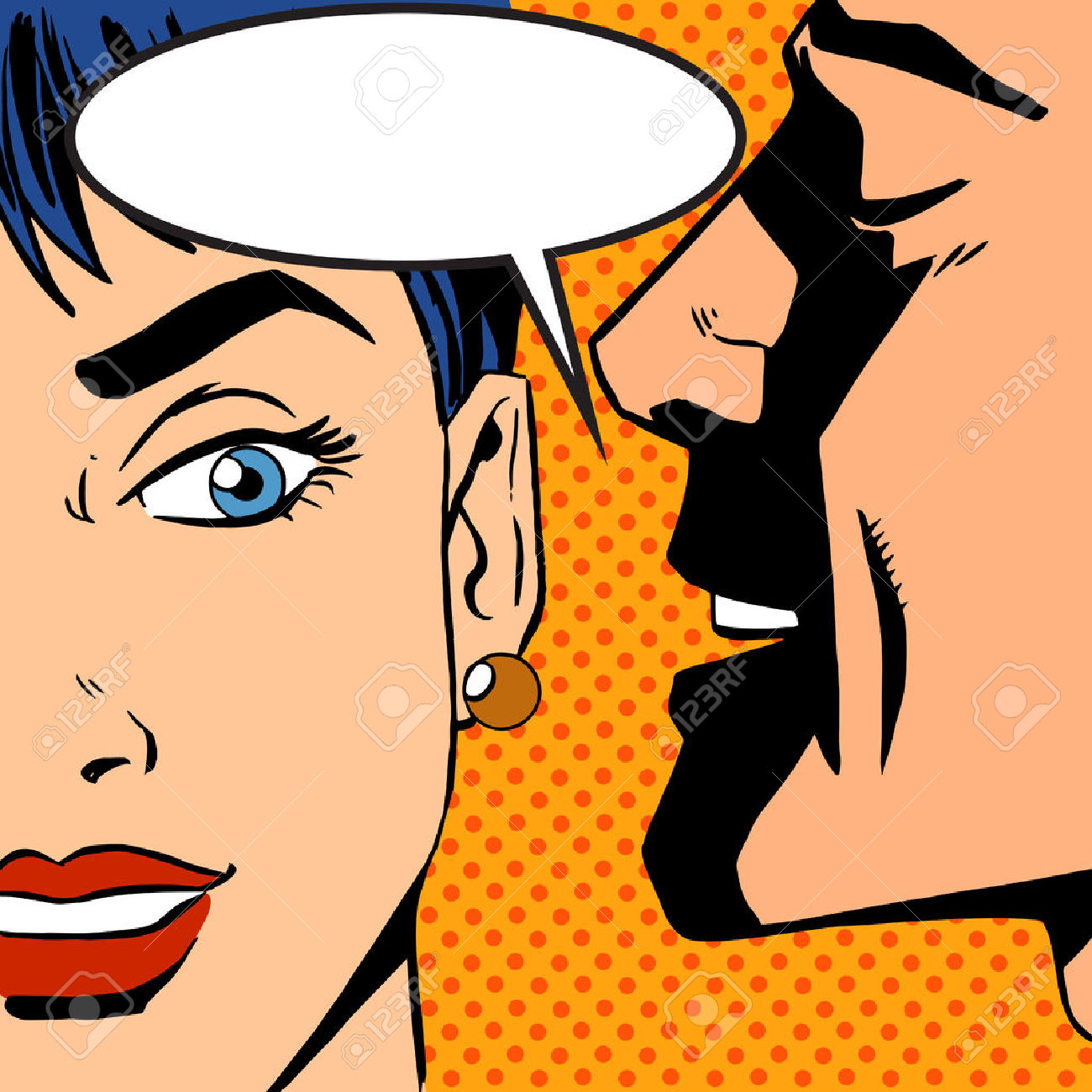1300x1300 Retro Clipart Gossip