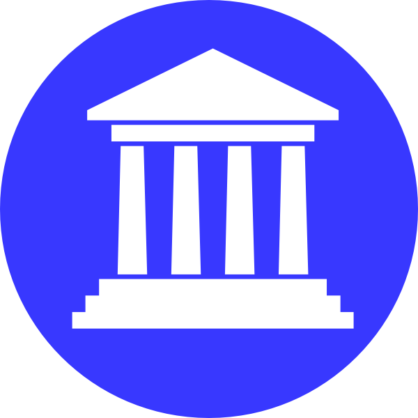 600x600 Government Building Sky Blue Clip Art