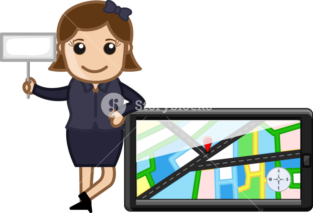 1000x680 Girl Presenting Gps Device