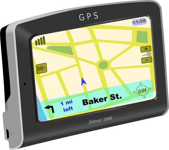 555x494 Free Gps Satellite Navigation System Clip Art