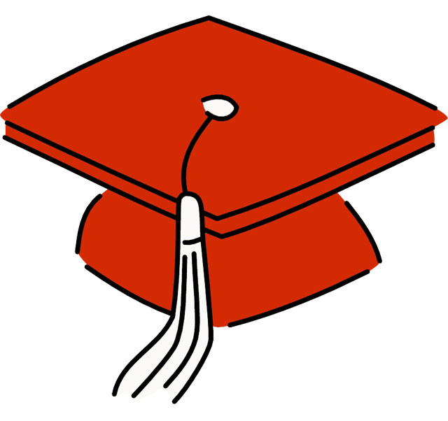 640x602 Red Graduation Cap Clipart Kid 3