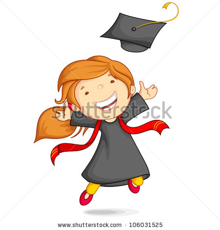 450x470 Girl Graduate Clipart