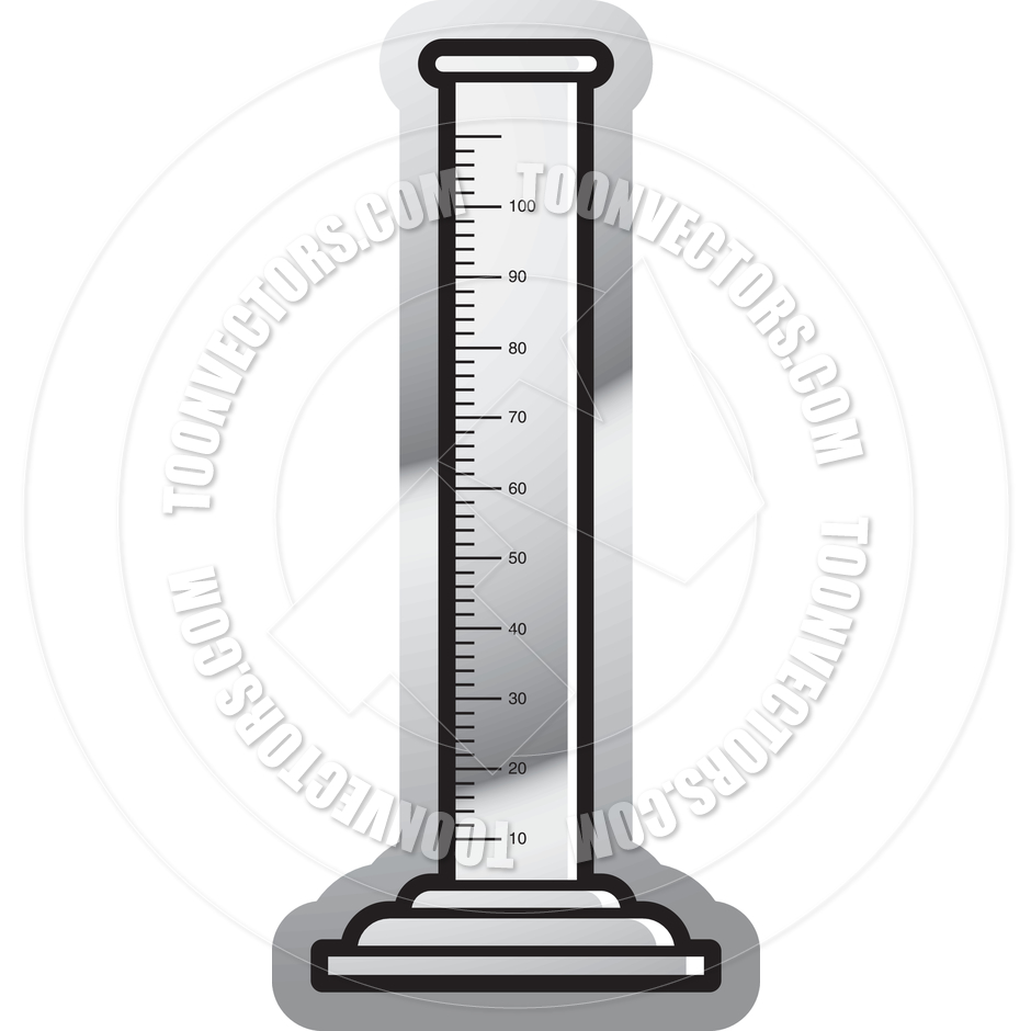 940x940 Cartoon Graduated Cylinder By Lal Perera Toon Vectors Eps