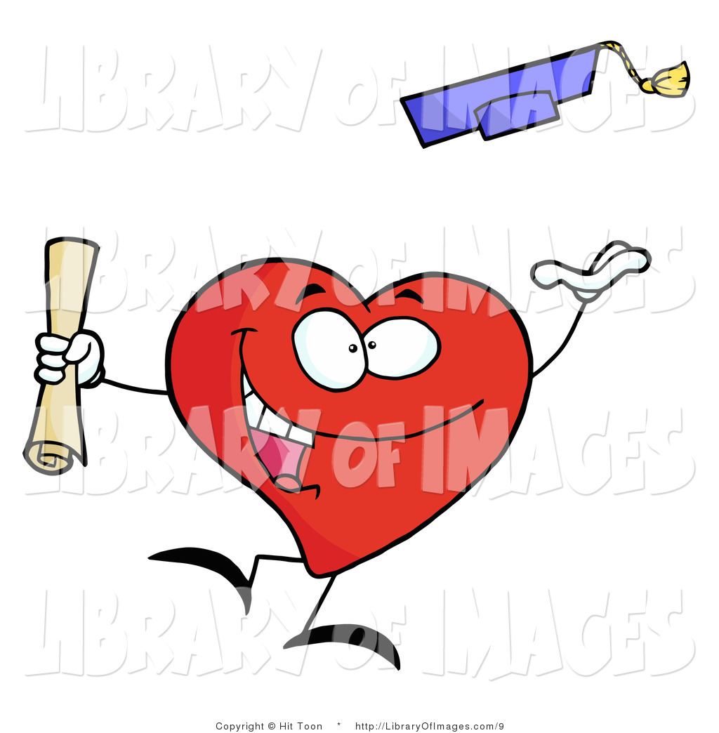 1024x1044 Cliprt Of Successful Graduating Heart Character Holding