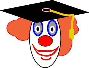 300x232 Clown School Graduate Clip Art