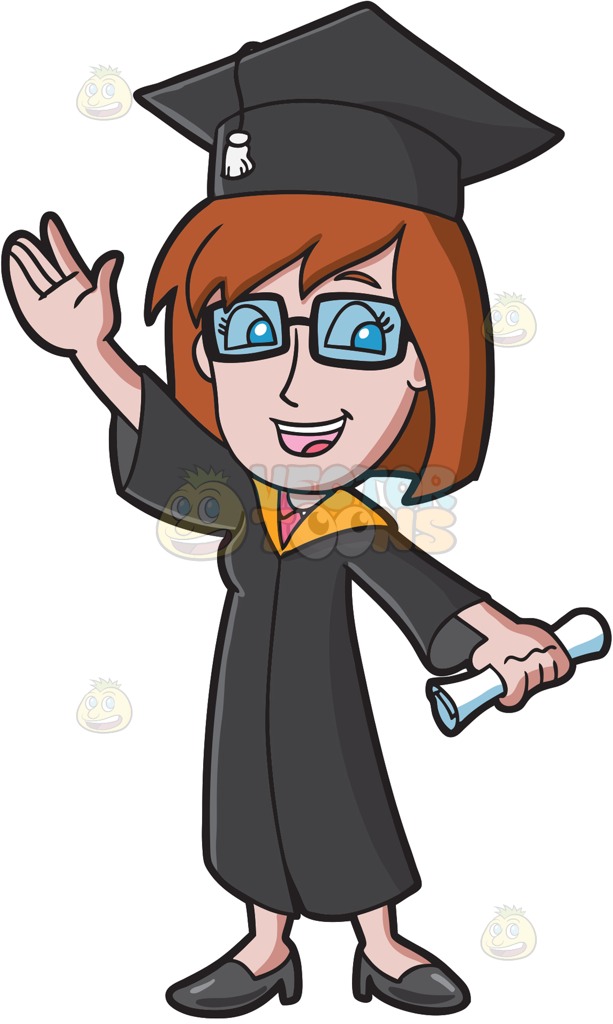613x1024 Graduation Clipart Female Graduate