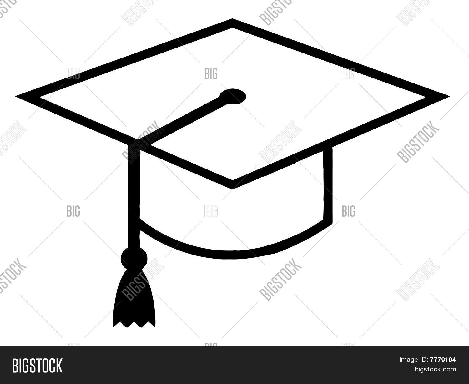 1500x1228 Black White Graduation Cap Tassel Image Amp Photo Bigstock