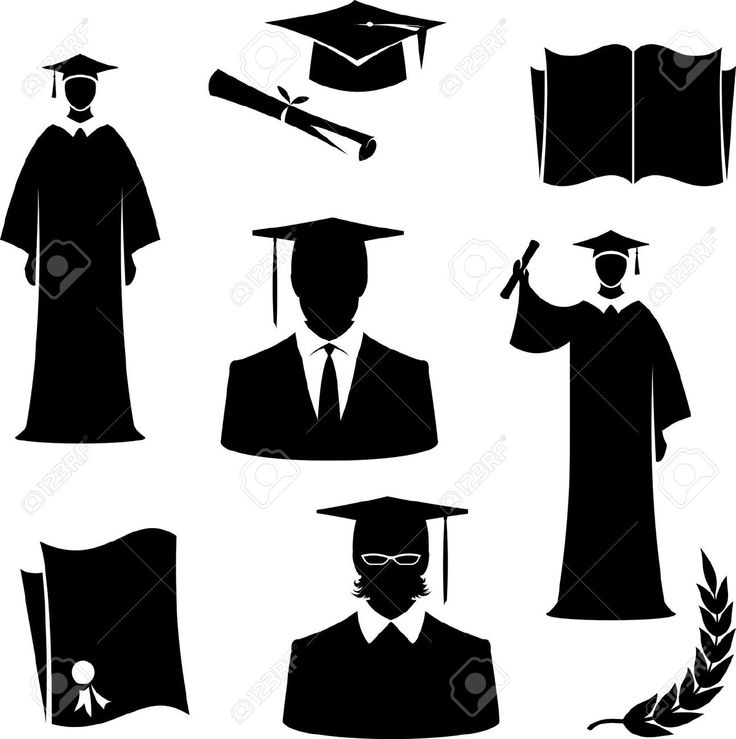 Graduation Cap And Gown Clipart