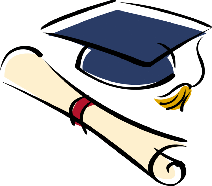 830x729 Navy Clipart Graduation Cap