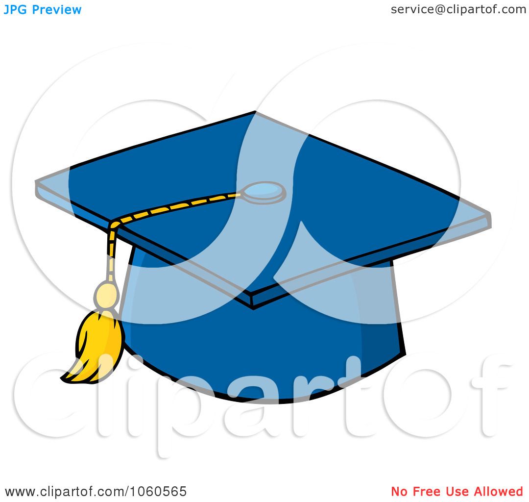 1080x1024 Royalty Free Vector Clip Art Illustration Of A Blue Graduation Cap