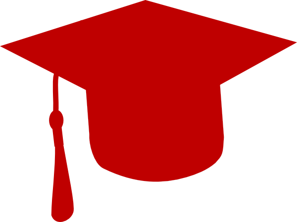 600x449 Maroon Graduation Cap Clipart