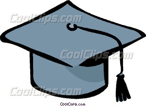 300x217 Graduation Hat Vector Clip Art