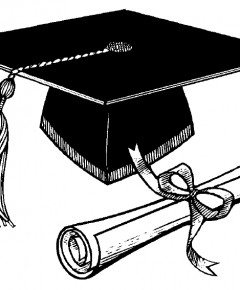 Graduation Cap Clipart Black And White | Free download on ClipArtMag