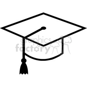 300x300 Royalty Free 2376 Royalty Free Mortar Board Graduation Cap 379943