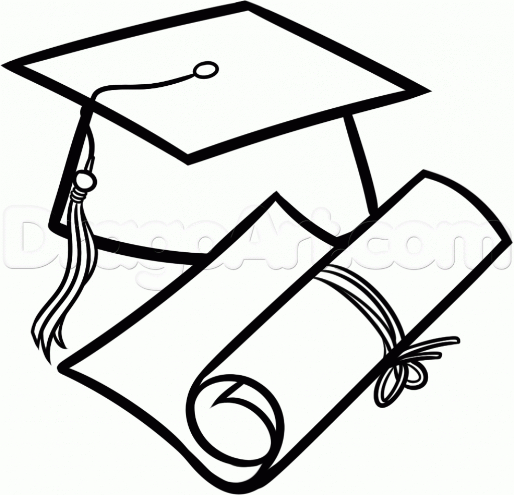 1024x987 Lovely How To Draw A Graduation Cap 23 About Remodel Best Design