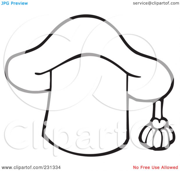 618x586 Graduation Cap Outline