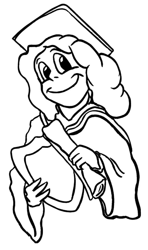 600x1013 How To Draw A Cap And Gown