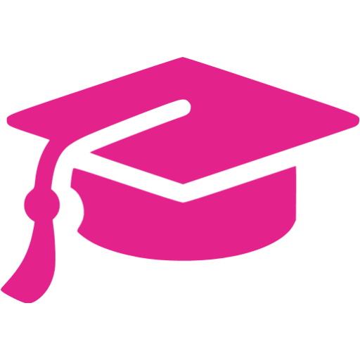 512x512 Barbie Pink Graduation Cap Icon