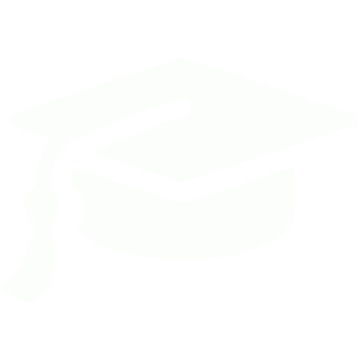 512x512 White Graduation Cap Icon