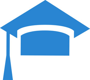 300x266 Graduation Cap Simplicity Icon Royalty Free Stock Image