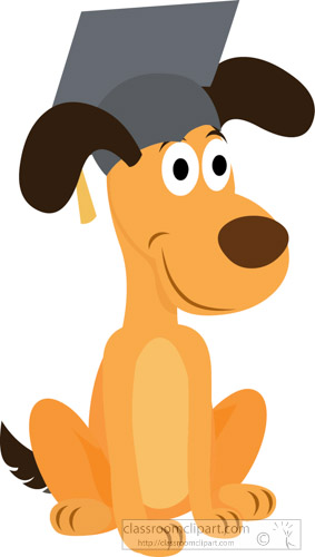 283x500 Graduation Clipart Funny Dog Wearing Graduation Cap Clipart