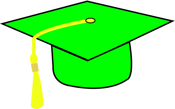 611x383 Graphics For Green Graduation Cap Graphics