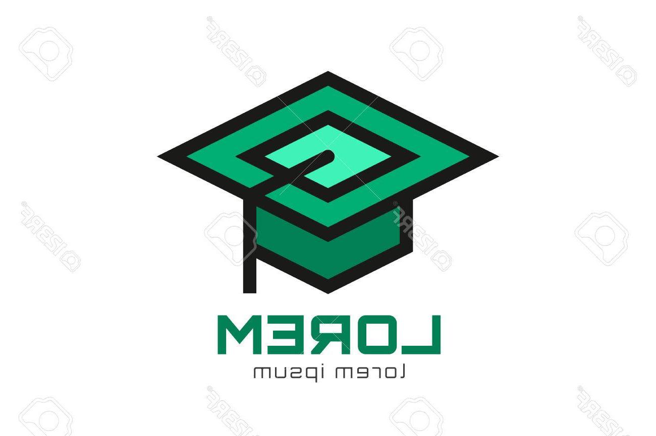 1300x865 Best Hd Graduation Cap Logo Icon Template Stock Vector Photos