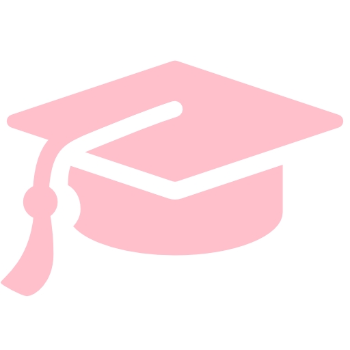 512x512 Free Pink Graduation Cap Icon