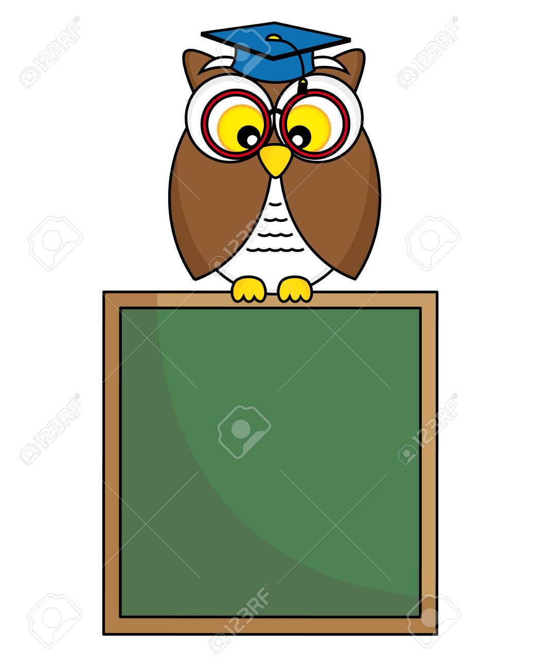 1040x1300 Back To School Owl With Glasses And Graduation Cap Royalty Free