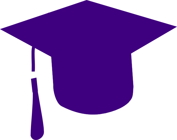 600x476 Purple Grad Cap Clip Art